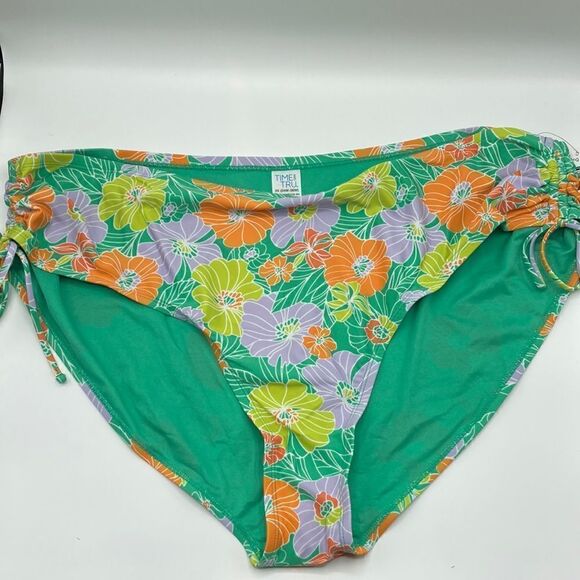 Women's Plus Size Flower Print Bikini Swimsuit Bathing Suit 3X - Picture 5 of 7